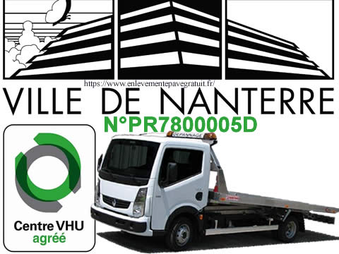 Epaviste Nanterre : Enlèvement épave gratuit