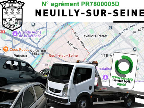 Epaviste Neuilly-sur-Seine : Enlèvement épave gratuit