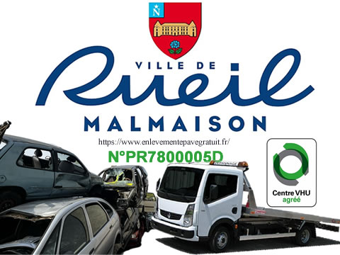 Epaviste Rueil-Malmaison : Enlèvement épave gratuit